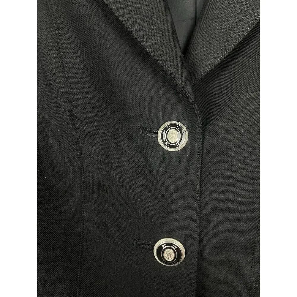 Vintage 90s CARLISLE 100% Wool Jacket Blazer Women’s Size 4 Zippered Pockets - Picture 3 of 9